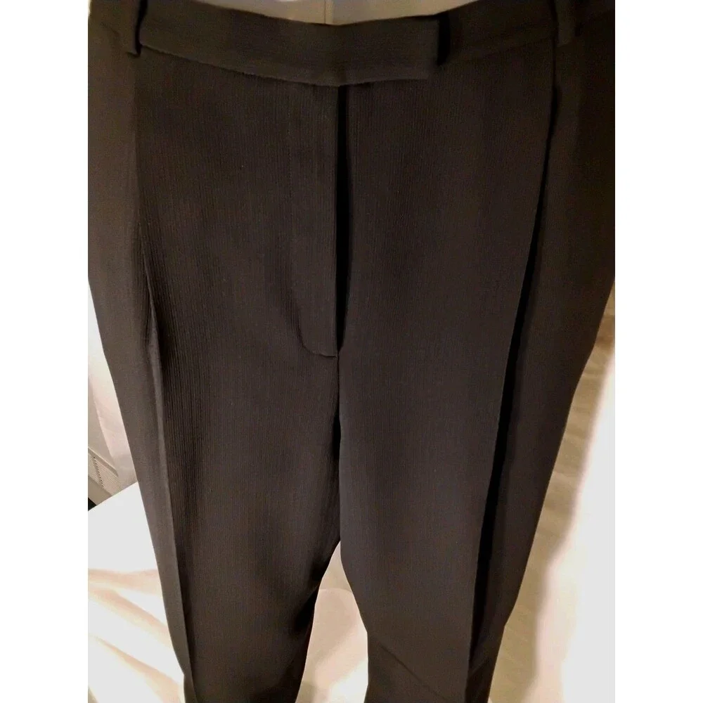 Vintage Rafaella Women's Lined Black Dress Pants Wide Leg High Rise Size 16